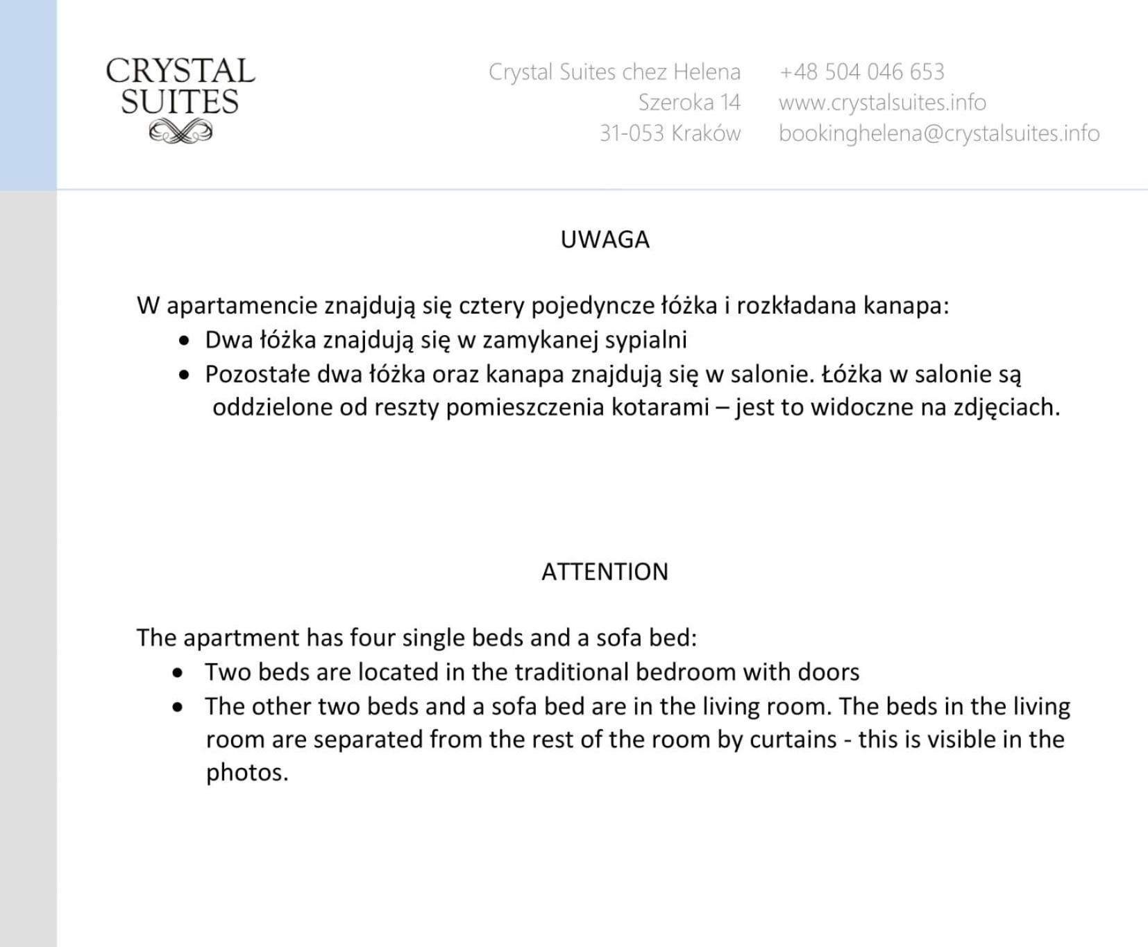 Crystal Chez Helena 3*